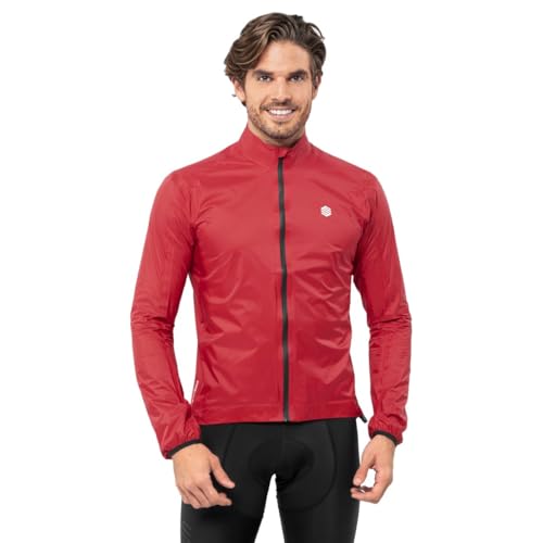 SIROKO - Fahrrad-Regenjacke J2 Montvernier - XL - Rot