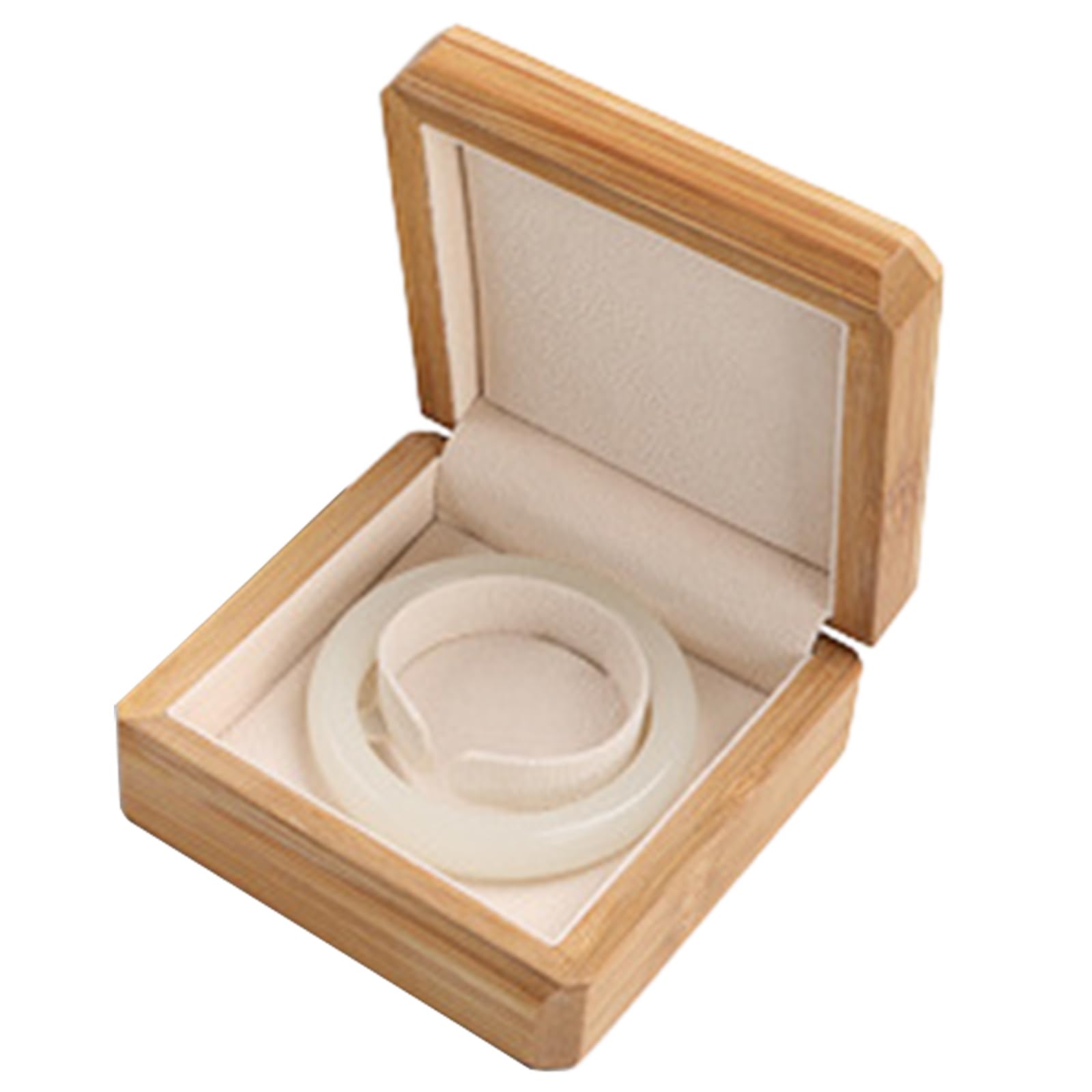 Qsvbeeqj Tragbare Holz-Schmuck-Aufbewahrungsbox, elegante Schmuck-Aufbewahrungsbox für Reisen mit Ihrem Lieblingszubehör