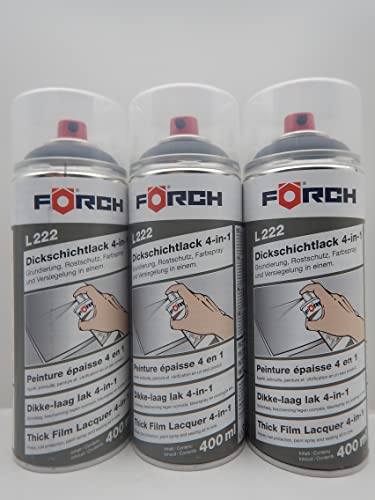 Förch 4 in 1 RAL 7021 SCHWARZGRAU GRAU DICKSCHICHTLACK LACK SPRAY SPRAYDOSE 400ML (6)