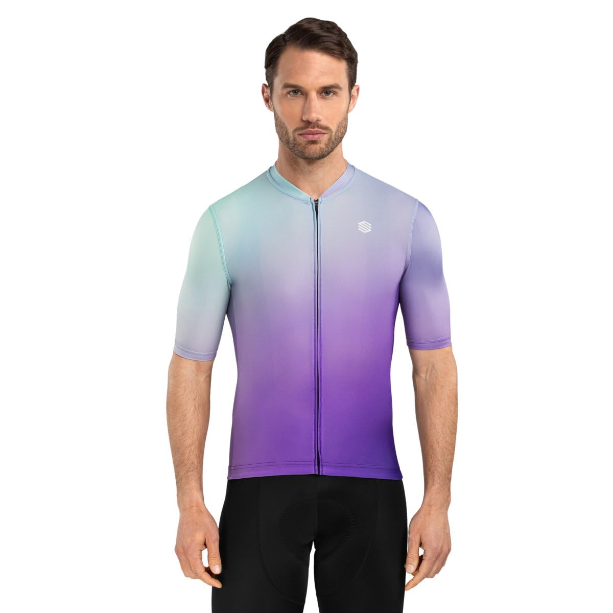 SIROKO - Radtrikot M2 Planet - XL - Violett/Kühles Grün