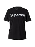 Superdry Damen CL Tee T-Shirt, Black, S