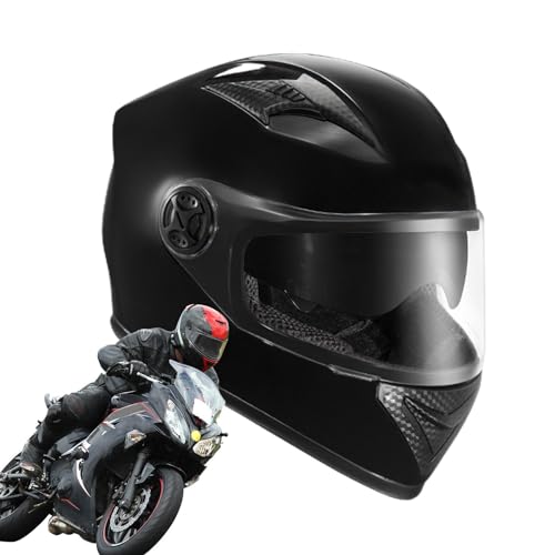 Aizuoni Klapphelm Motorrad Herren, Motorradhelm Damen, Roller Helm Herren, Helm Motorrad, Integralhelme Wind-Sonnenschutz Doppelvisier, Warme Schützende Elektrische Motorradhelm, Leichte Kopfbedeckung