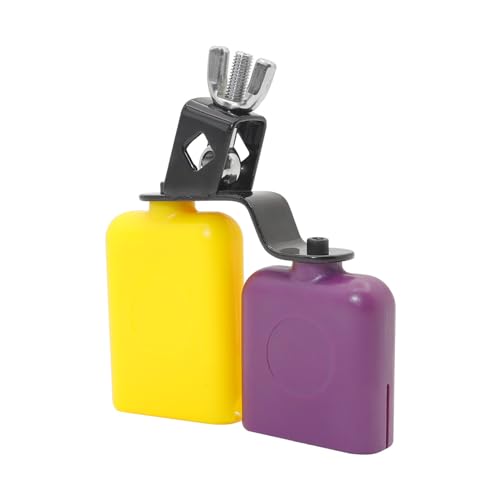 Kuhglocken Bicolor Cowbell und Low Tones Double Mounted Bells Percussion Musikinstrumente Event Drum Set Double Mounted Bells