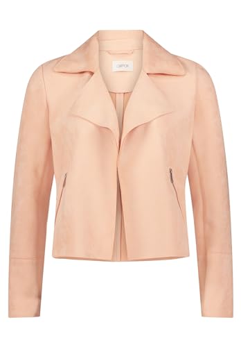 Cartoon Damen Blazer-Jacke mit offenem Saum Coral Pink,44