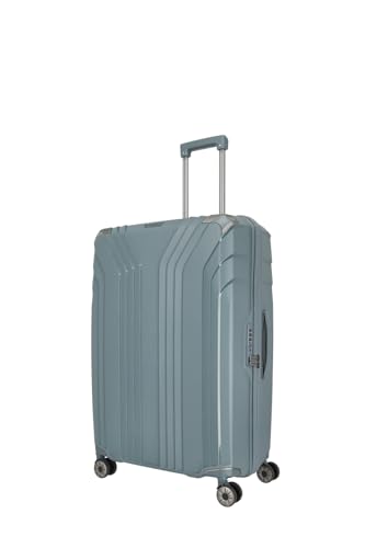 Travelite Elvaa Trolley 4 Rollen 76 cm 76cm Hartschale 102L Blaugrau