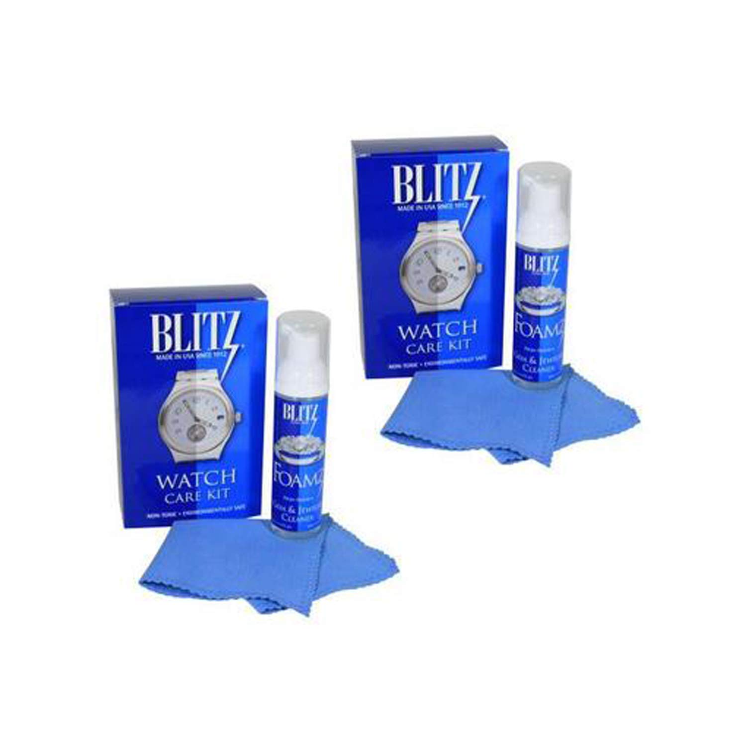 Blitz 20680 Uhrenpflegeset für Gold, Silber, Platin und Lederuhren, 2er-Pack