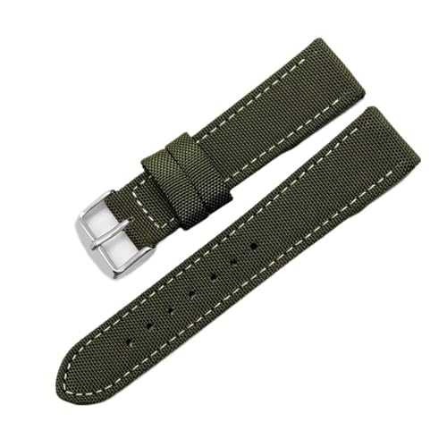 SpaRcz Canvas-Uhrenarmband für Herren, 18-24mm, Farbe 2, 22mm