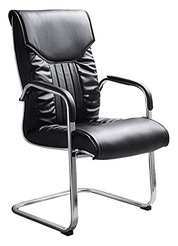 TBSZCM Bürostuhl Stuhl Computerstuhl Büroschreibtischstuhl Hohe Rückenlehne PU-Leder Gaming-Stuhl Bogenfuß Ergonomischer Sitz mit fester Armlehne Run forward