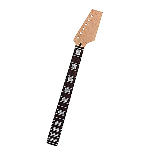 Half Paddle Guitar Headstock 22 Fret Roasted Maple Palisander Griffbrett Für E-Gitarre Gitarre Hals Ersatz