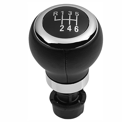 CULTP Auto-Schaltknauf für VW Tiguan 5N 2007-2011,Schaltknauf Abdeckung Schaltknauf Handball Hebel Griff Kopf Shifter Accessoires,6 Speed Knob2