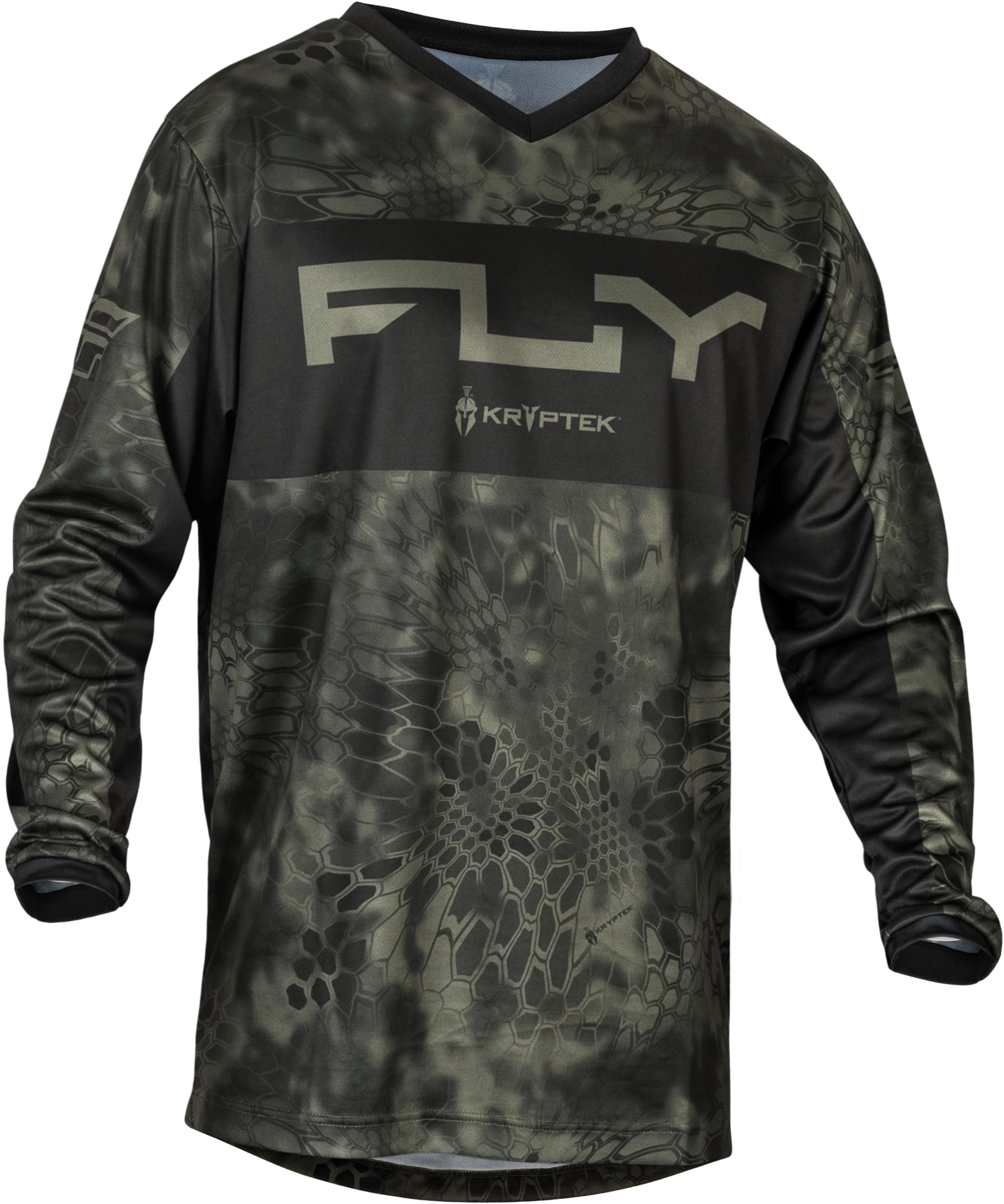 Fly Racing F-16 S.E. Kryptek Herren Trikot (Moss Grey/Black, XX-Large)