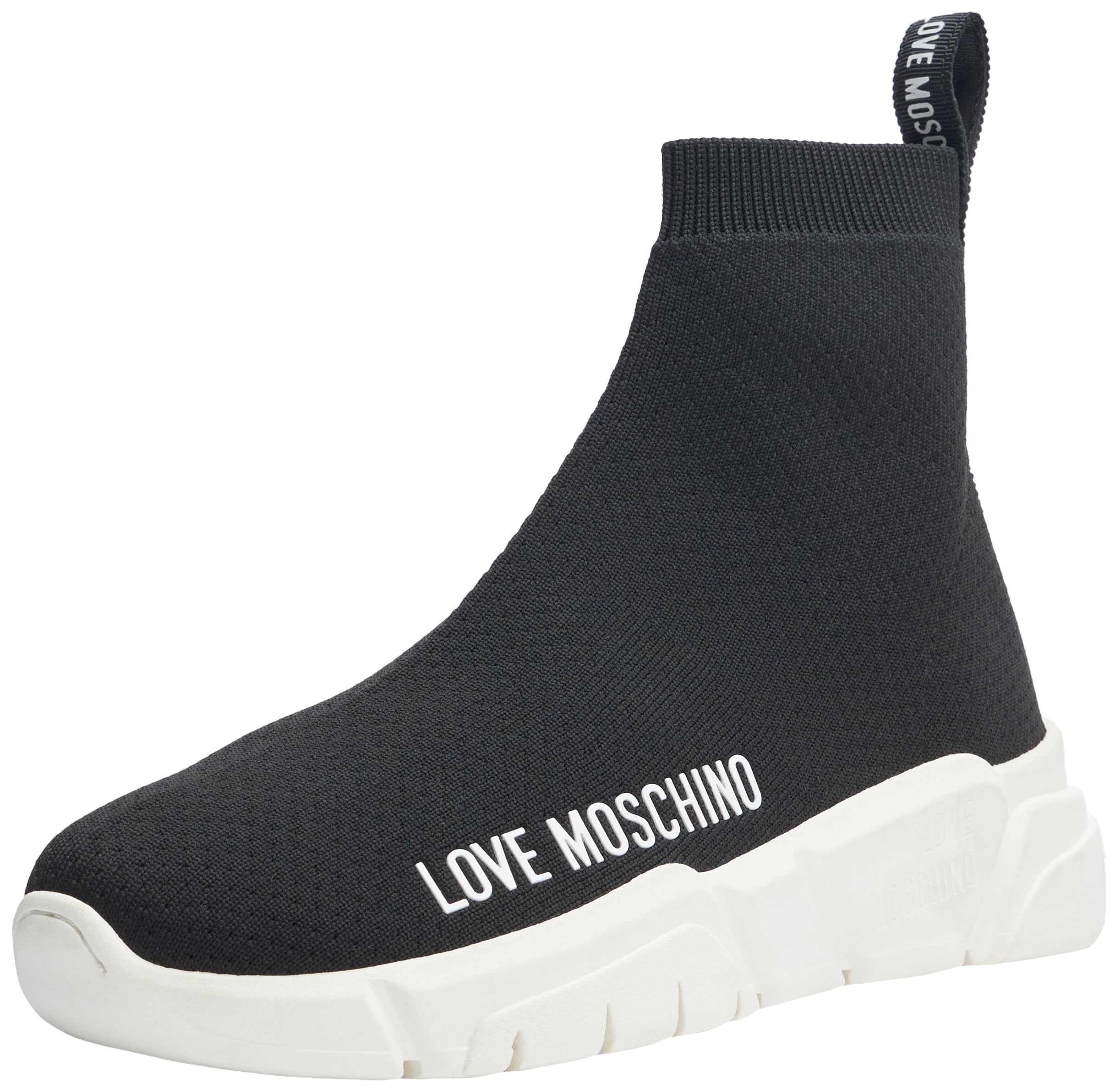 Love Moschino Damen Sneakers, Schwarz, 39 EU