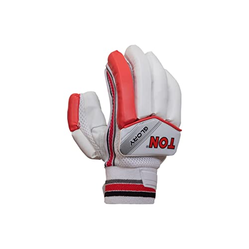 SS Batting Gloves | Ton Glory | Youth Size, Multicolor | Professional Grade Padded Gloves | Superior Finger Protection | Comfortable & Durable Wicketkeeper Gloves for Junior Cricketers