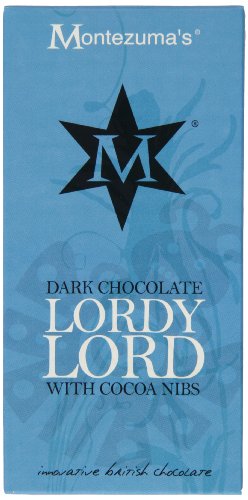 Montezuma's Lordy Lord Dark Chocolate with Cocoa Nibs 100 g (Pack of 4)