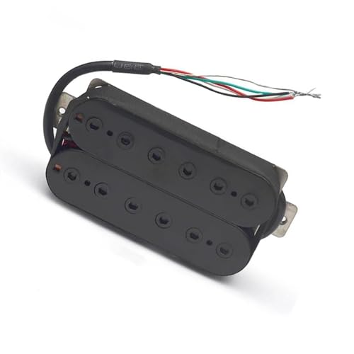 Vintage Humbucker Pickup Double Coil E-Gitarre Bridge Pickup Schwarz Gitarrenteile Warmer Sound Schwarz e gitarren tonabnehmer (Color : Bridge 52MM)