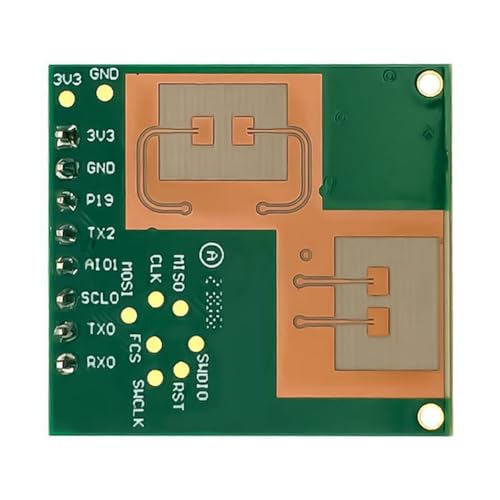 Junterone LD6002 FMCW-Radarmodul, 60G-Millimeterwellen-Körperzeichenüberwachungssensor Zur Atem- und Herzfrequenzerkennung, Langlebig, Einfache Installation, Einfach zu Bedienen