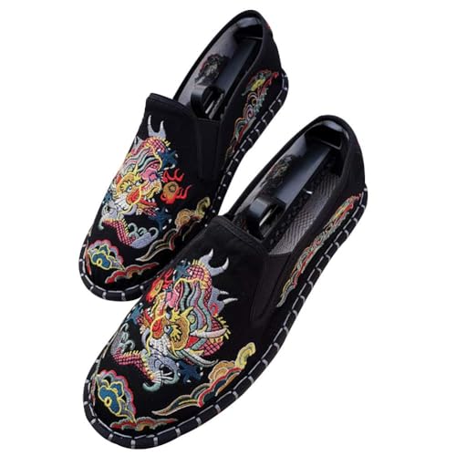 Alte Peking bestickte Schuhe Unisex Kung Fu Tai Chi Schuhe Gummisohle Martial Art Sportschuhe