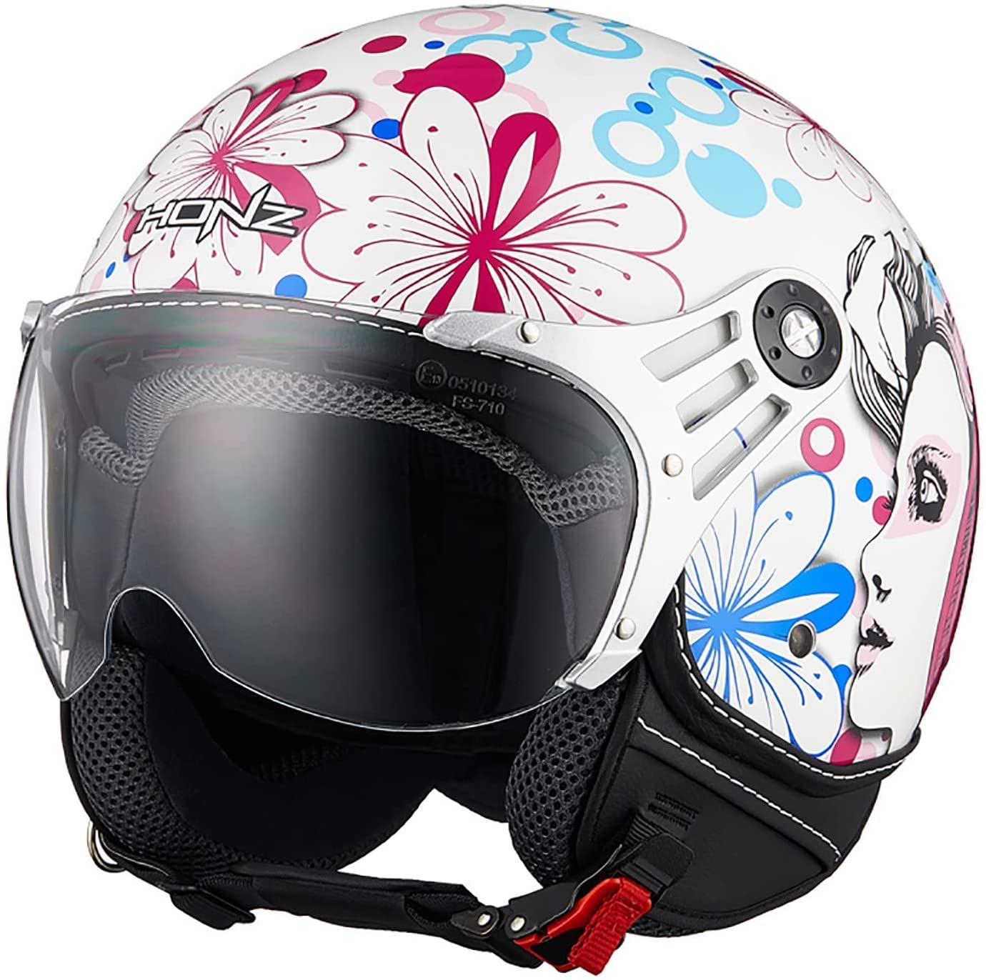 Motorradhelm Jethelm,Retro-Motorradhalbhelm 3/4 Halbhelme,DOT/ECE-Zertifizierter Jet-Helmhalbhelm Mit Sonnenblende Offenem Helm,Herren Damen Antikollisions-Schutzhelm