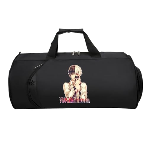 Tok-yo Gho-ul Cabin Bag Anime, Reisetasche Tasche für Flugzeug Unter Sitzplatz, Tote Bag füR Sport Reisen Gym Urlaub Flugzeug(Black 14)