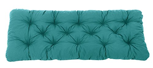 Ambientehome 2-Sitzer-Sitzkissen ca 120 x 50 x 8 cm, Blau