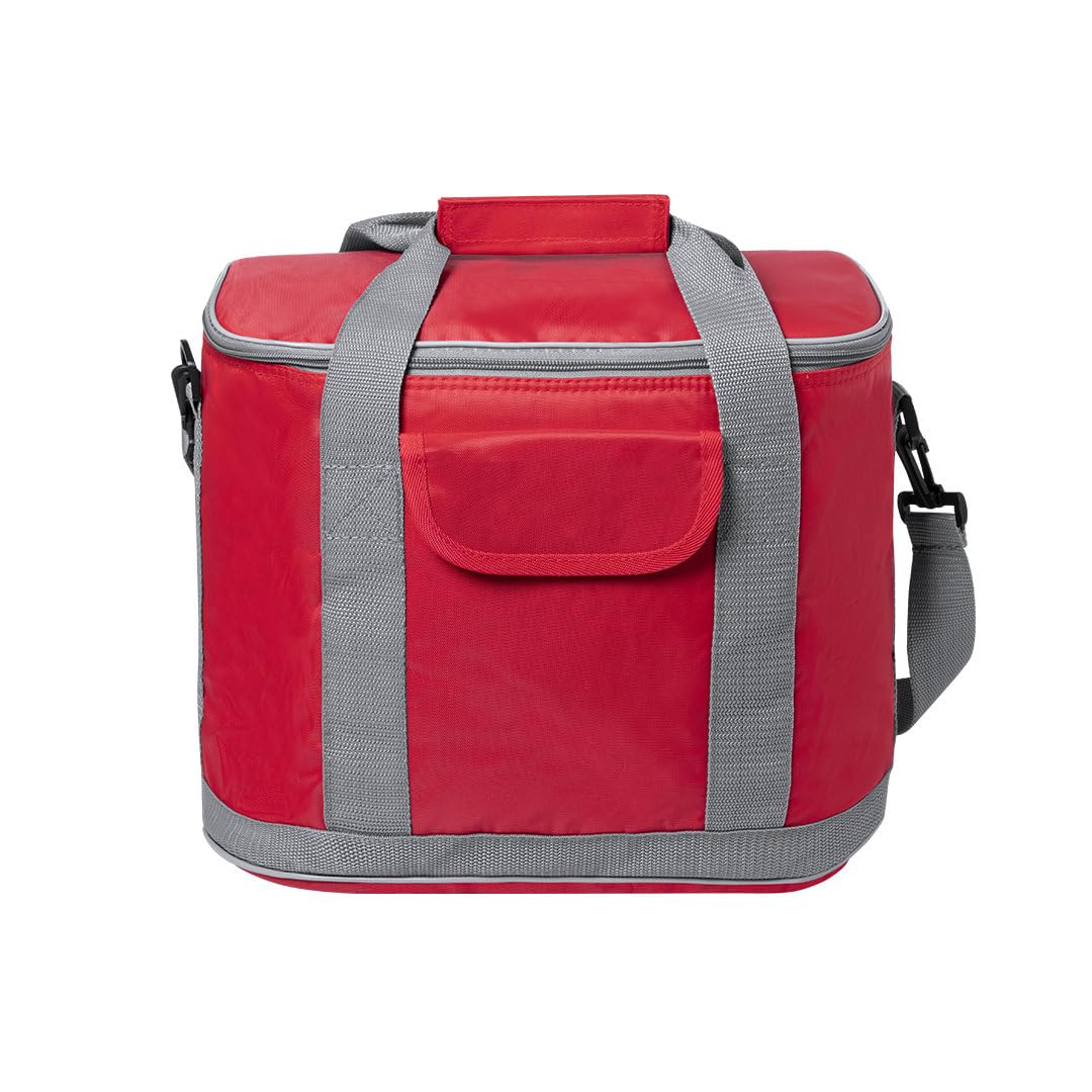 Grosse Kühltasche Picknicktasche Lunchtasche Thermotasche Isoliertasche PEVA isothermischer Innenraum für Lebensmitteltransport (Rot)