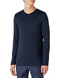 Huber Herren Shirt Langarm Schlafanzugoberteil, Blau (Tessimaglia Blue 0381), X-Large (Herstellergröße: XL)