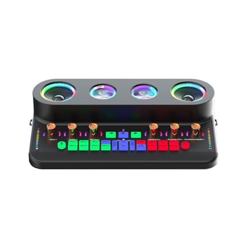 Begchy S20 Professionelle Audio-Soundkarte mit individuellem Soundmodul, Musikkarte, externe Audio-Schnittstelle für Live-Soundkarte, einfache Installation, einfach zu bedienen, B