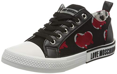 Love Moschino Damen Ja15282g1bih1000 Sneaker, schwarz, 35 EU