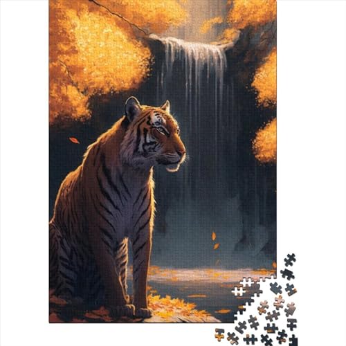 1000-teiliges Puzzle für Erwachsene und Teenager, Tiger-Holzpuzzle für Teenager, Weihnachtspuzzle-Geschenke für Frauen (Größe 29,53 x 19,69 Zoll)