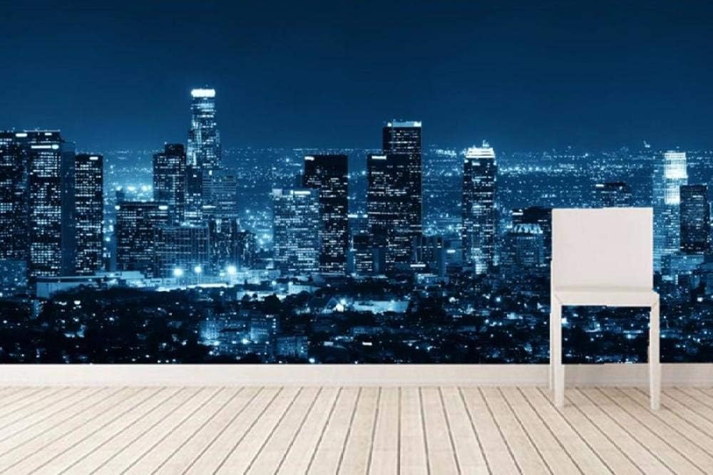 Nachtansicht Der Stadt 3D Tapete Poster Restaurant Schlafzimmer Wohnzimmer Sofa TV Dekorative Wand-430cm×300cm