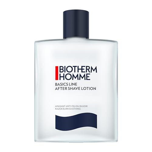 Biotherm Homme Basics Line After Shave Lotion, beruhigendes Rasierwasser gegen Hautirritationen, pflegendes After-Shave für Männer, geeignet für empfindliche Haut, sanfte und gründliche Rasur, 100 ml