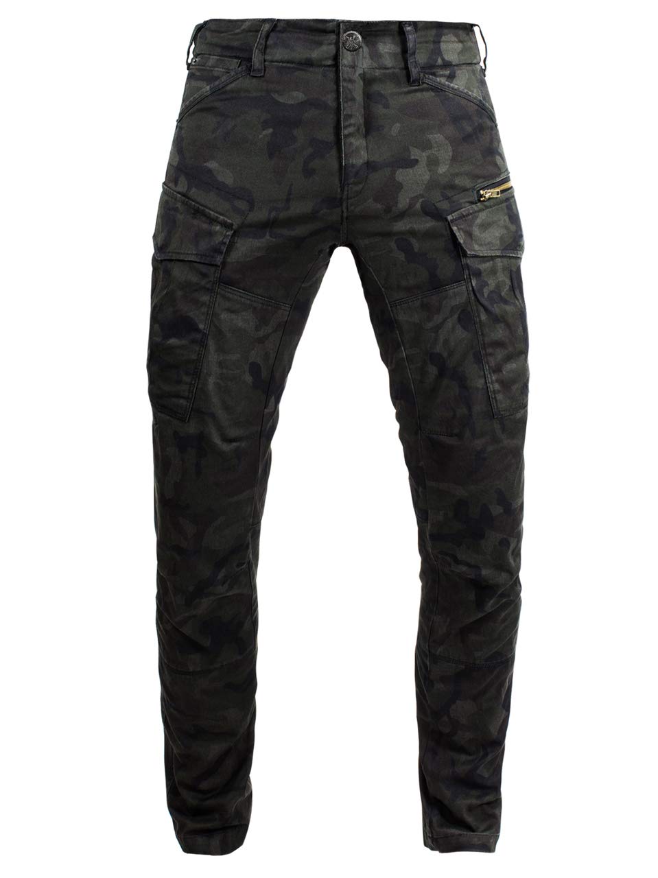 John Doe Stroker Cargo XTM Motorradhose Herren mit Protektoren Camouflage 28/32