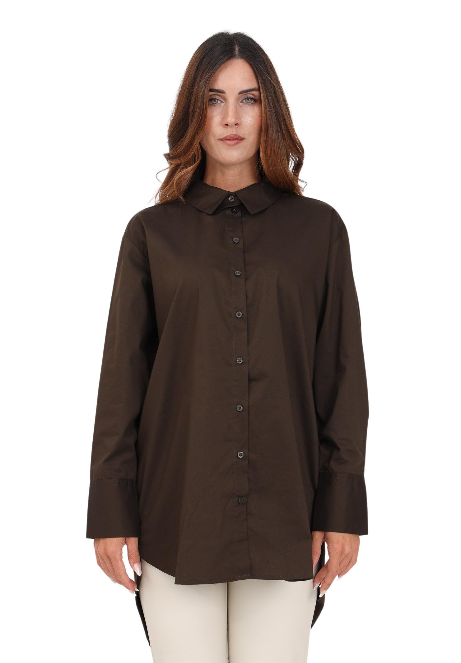 JdY Damen JDYMIO L/S Long Shirt WVN NOOS Bluse, Demitasse, 36