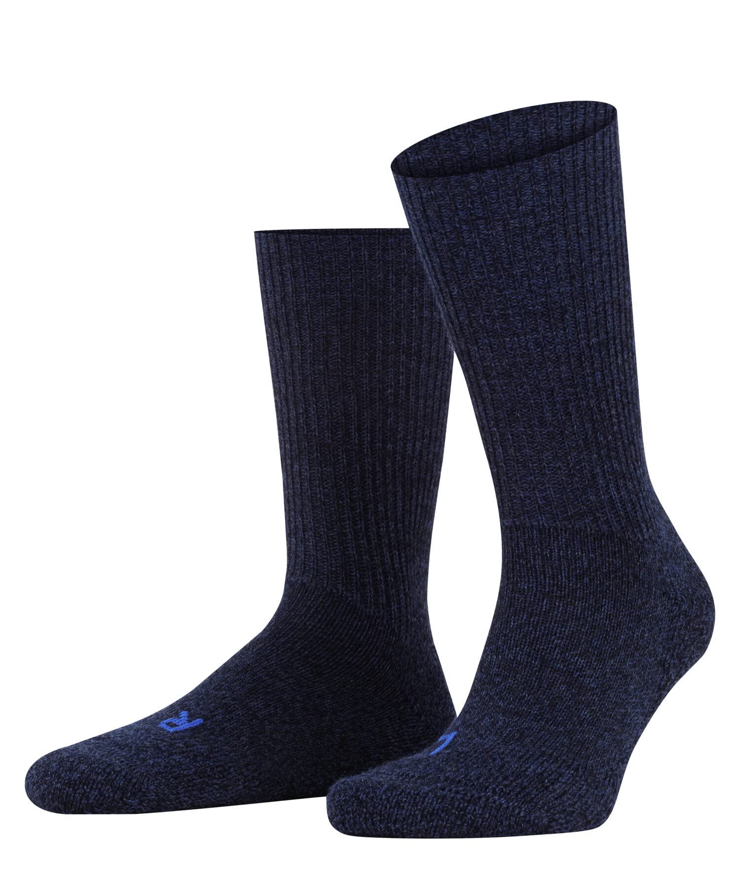 FALKE Unisex Socken Walkie Ergo U SO Wolle einfarbig 1 Paar, Blau (Jeans 6670), 39-41