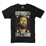 Bud Spencer - LEGEND - T-Shirt (L) , Farbe - Schwarz