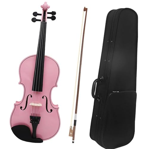 Standard Violine 4/4 Violine Rosa Massivholz Violine Set Mit Stofftasche Bogen