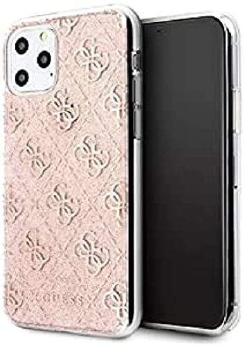 CG MOBILE Schutzhülle für iPhone 11 Pro Guess 4G, mit Pailletten, Rosa, GUHCN58PCU4GLP