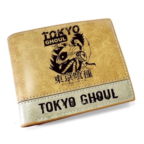 Tok-yo Gho-ul Geldbeutel Anime Mittelgroß, Cartoon-Münztasche Geldbeutel Klein, PU Leder Kreditkartenetui Reisegeldbeutel, für Anime-Fan-Geschenke Jungen und Mädchen(Color:Multicolor 2)