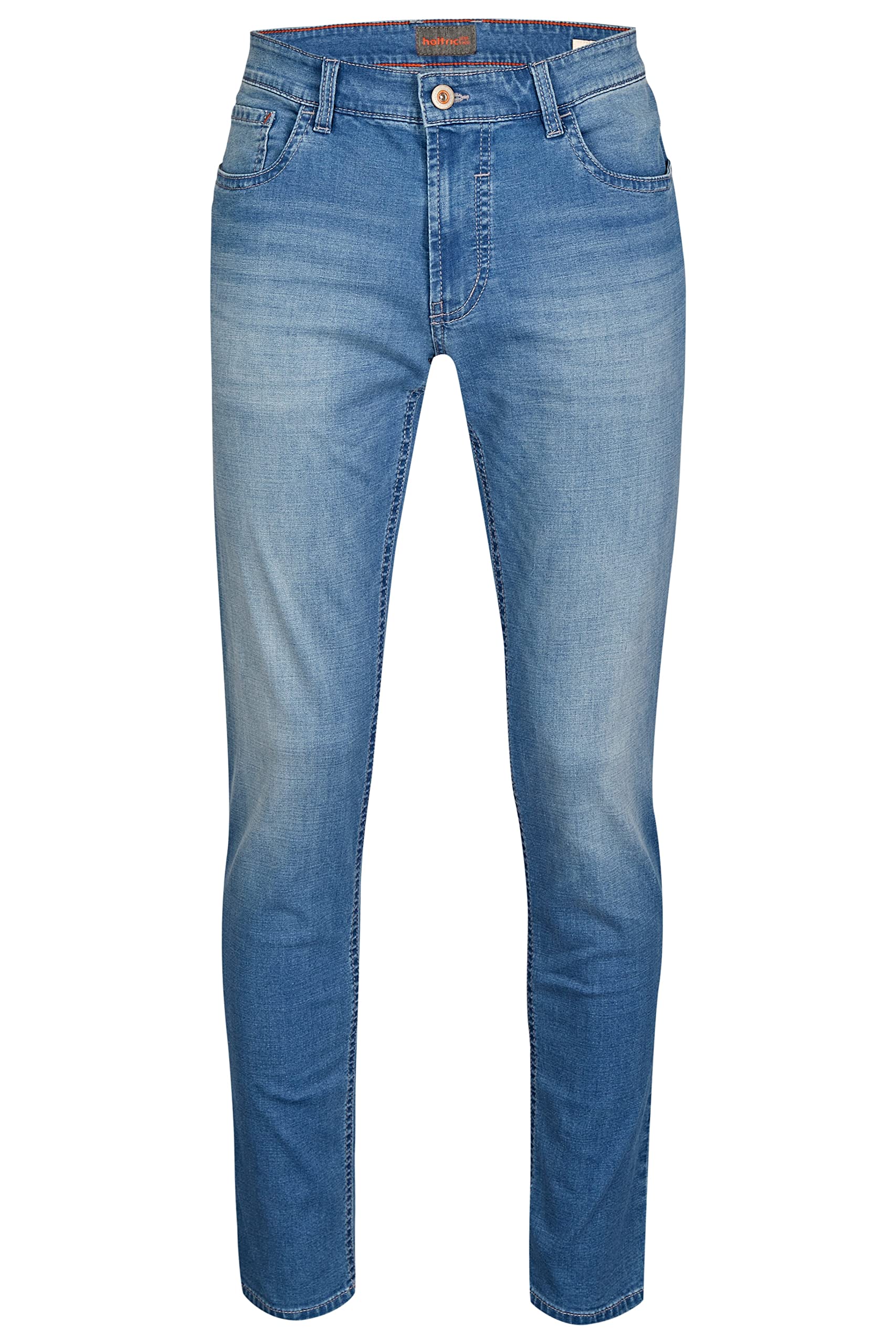 Hattric Herren 5-Pocket-Jeans Harris Summer Denim Bleached 35/32 35/32