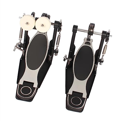 Drum Jazz Drum Pedal Hammer Fixer Zink-Aluminium-Legierung Doppelkettenpedal Doppelpedalhammer Bass drum-Pedal für Anfänger