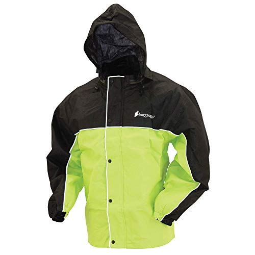 frogg toggs Herren Ft63133-148sm Road Toad Reflektierende Jacke, Hivis Grün/Schwarz, Small