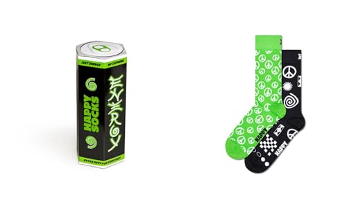 Happy Socks Energy Drink Gift Set 2-Pack Socks (DE/NL/SE/PL, Numerisch, 41, 46, Regular, Regular, Mehrfarbig)