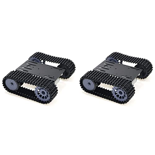 SICOSALT 2X Smart Tank Auto Chassis Raupen Raupen Roboter Plattform mit Dual DC 12V Motor für DIY für T101-P / TP101