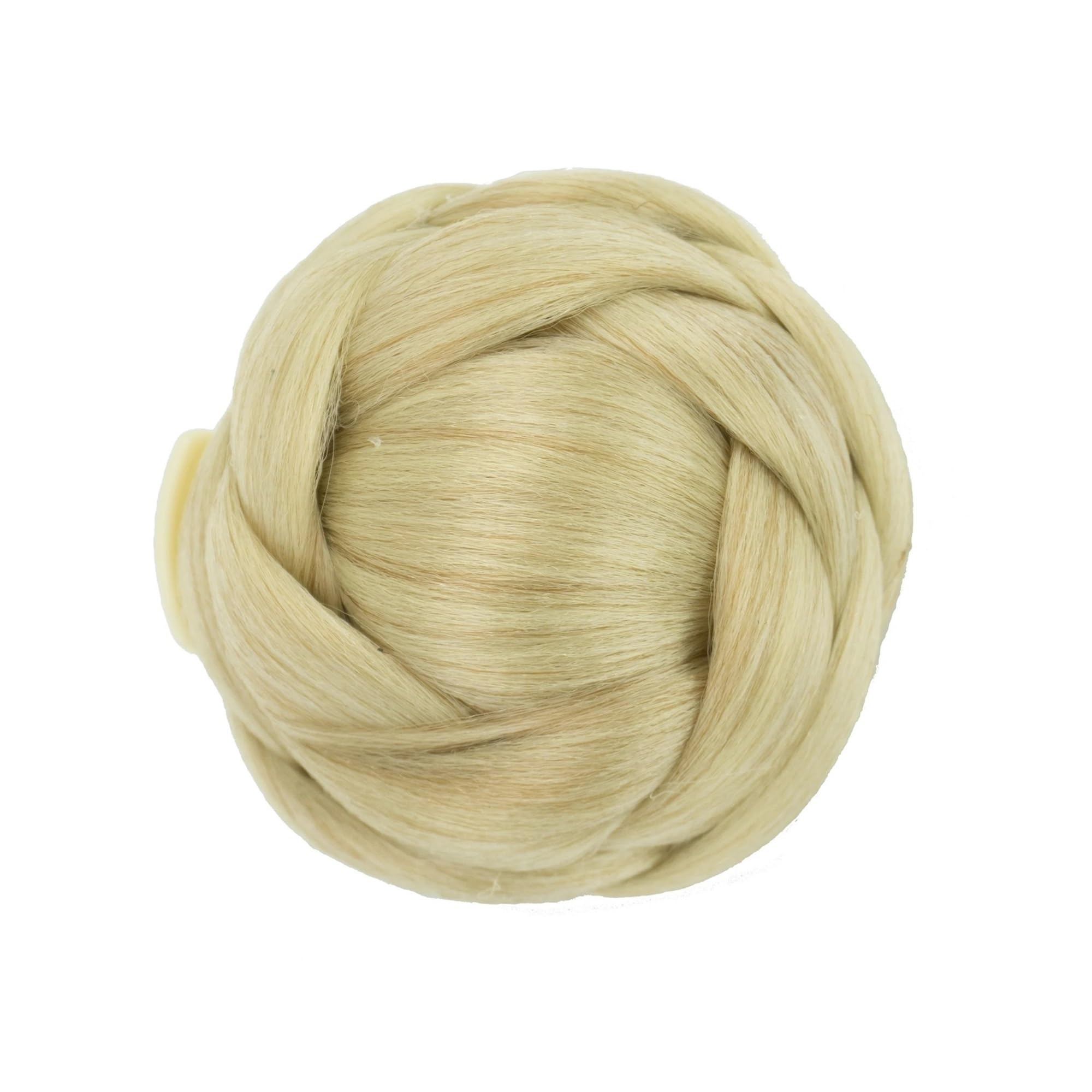 Haarteil Synthetisches Haar, geflochten, Chignon, Tänzer-Haar, Donut-Haarteile, Haargummi, Klaue, Haarknoten, Hochsteckfrisur for Hochzeitsfeier Haarverlängerung(Dirty Blonde)