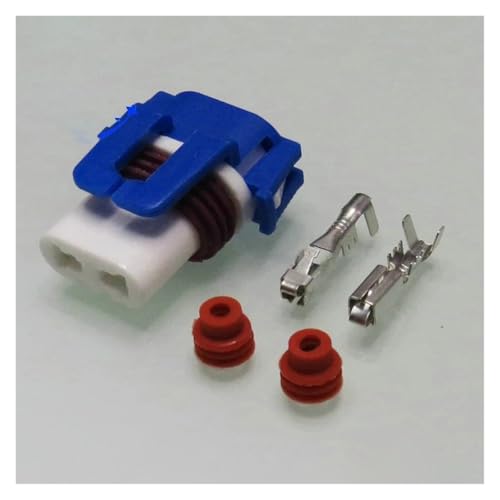 CXVFY Auto 2-poliger Keramikstecker 12059183, Verkabelung abgedichteter elektrischer wasserdichter Stecker mit Klemmen und Dichtungen(Wire with 20cm)