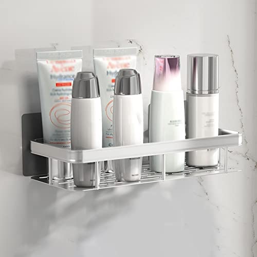 YIHANSS Duschablage, Neue Badezimmerregale, Eckregal ohne Bohren, Dusch-Aufbewahrungsregalhalter, Toiletten-Organizer, Badezimmerzubehör, Badezimmer-Organizer (Farbe: Silber) (Silber)