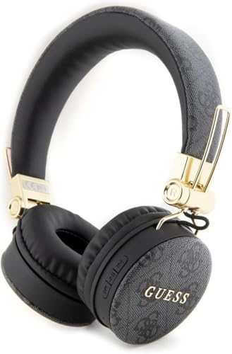 GUESS PU Leather 4G Metal Logo BT5.3 Stereo Headphones Black, GUBH704GEMK (GUBH704GEMK)