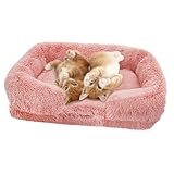 Große Hundebetten, Eier-Baumwoll-Haustiermatratze, Plüsch-Haustier-Hundesofabett mit waschbarem Bezug, orthopädische Couch, Haustierbett, Winter, warmes Katzenbett, Kuschelbett weich, Donut-Hundebett,