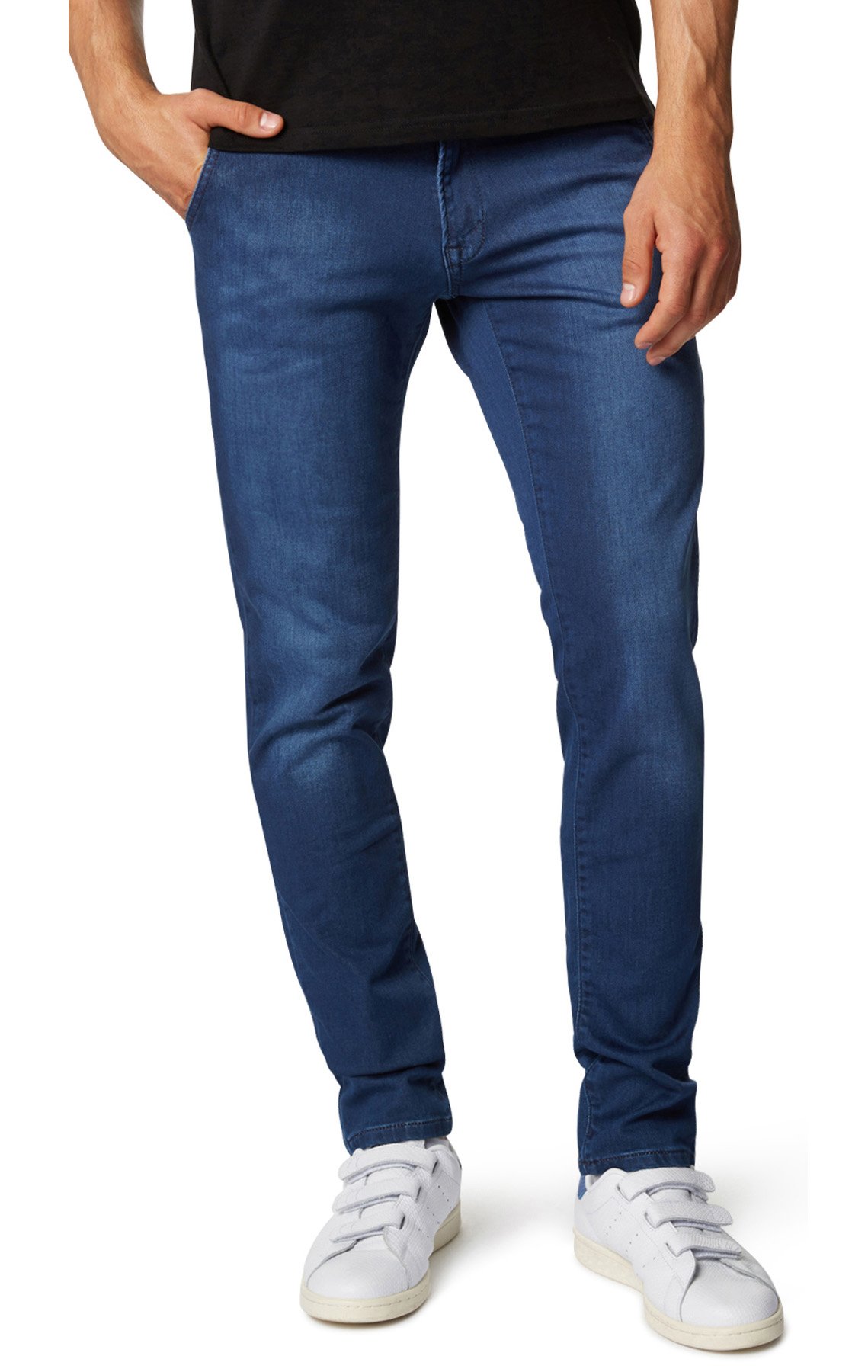 WOTEGA Herren Sweathose in Jeans-Look Dexter Slim, Insignia Blue (4028), W29/L34