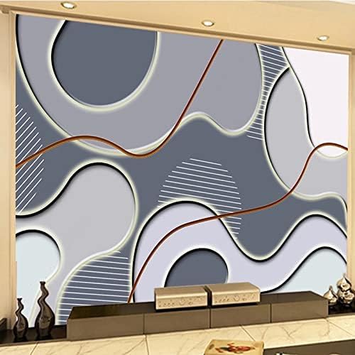 Graue Geometrische Strohtextur Tv-Wand 3D Tapeten Wanddekoration Fototapete Sofas Wohnzimmer Wandbild Schlafzimmer-250cm×170cm